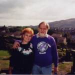 Michael with wife Sandy in Scotland